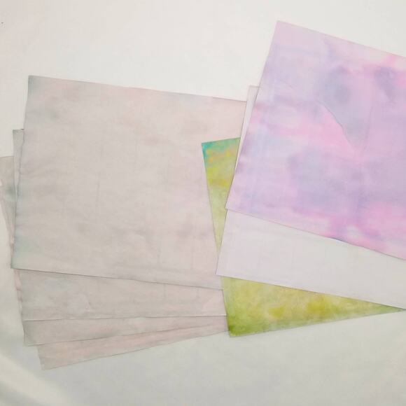 Dyed Paper Variety Pack, Pastel Dyed Paper, Hand Dyed Paper, Junk Journal Supply - Picture 8 of 10